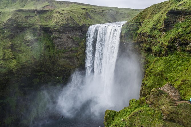 South Coast, Reynisfjara Beach & Waterfalls Small-Group Day Trip from Reykjavik - Skógafoss, Iceland’s broad wall of water