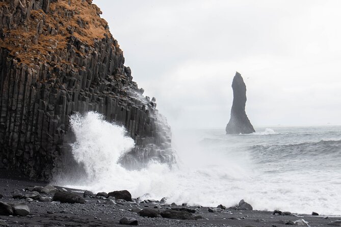 South Coast Tour & Glacier Hike | Private Super Jeep Tour - Reynisfjara: black sand and rough Atlantic water
