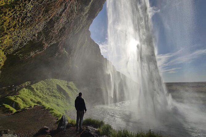 South Coast Waterfall, Black Beach, Glacier Adventure Small Group - Seljalandsfoss: the waterfall you can walk behind