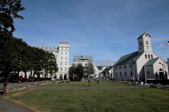 Walking tour of Reykjavik city - Austurvöllur Square and the Parliament House